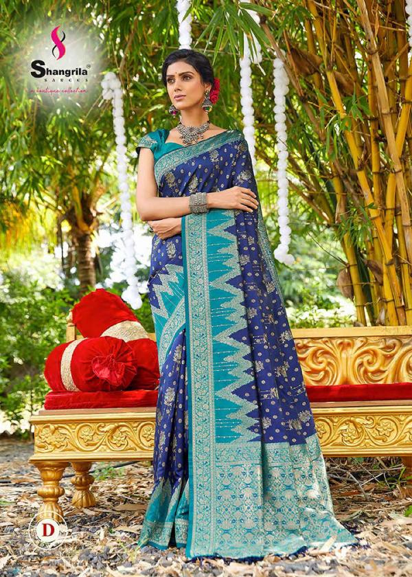 Shangrila Banarasi Weaves 3 Silk Wedding Wear Saree 